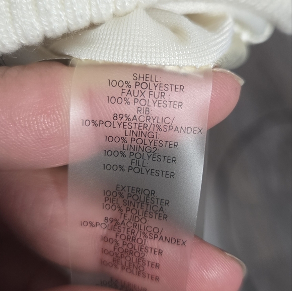 Calvin Klein Beige Color Diamond Quilt With Sherpa Zip Up Vest Sz 2X - Picture 9 of 10